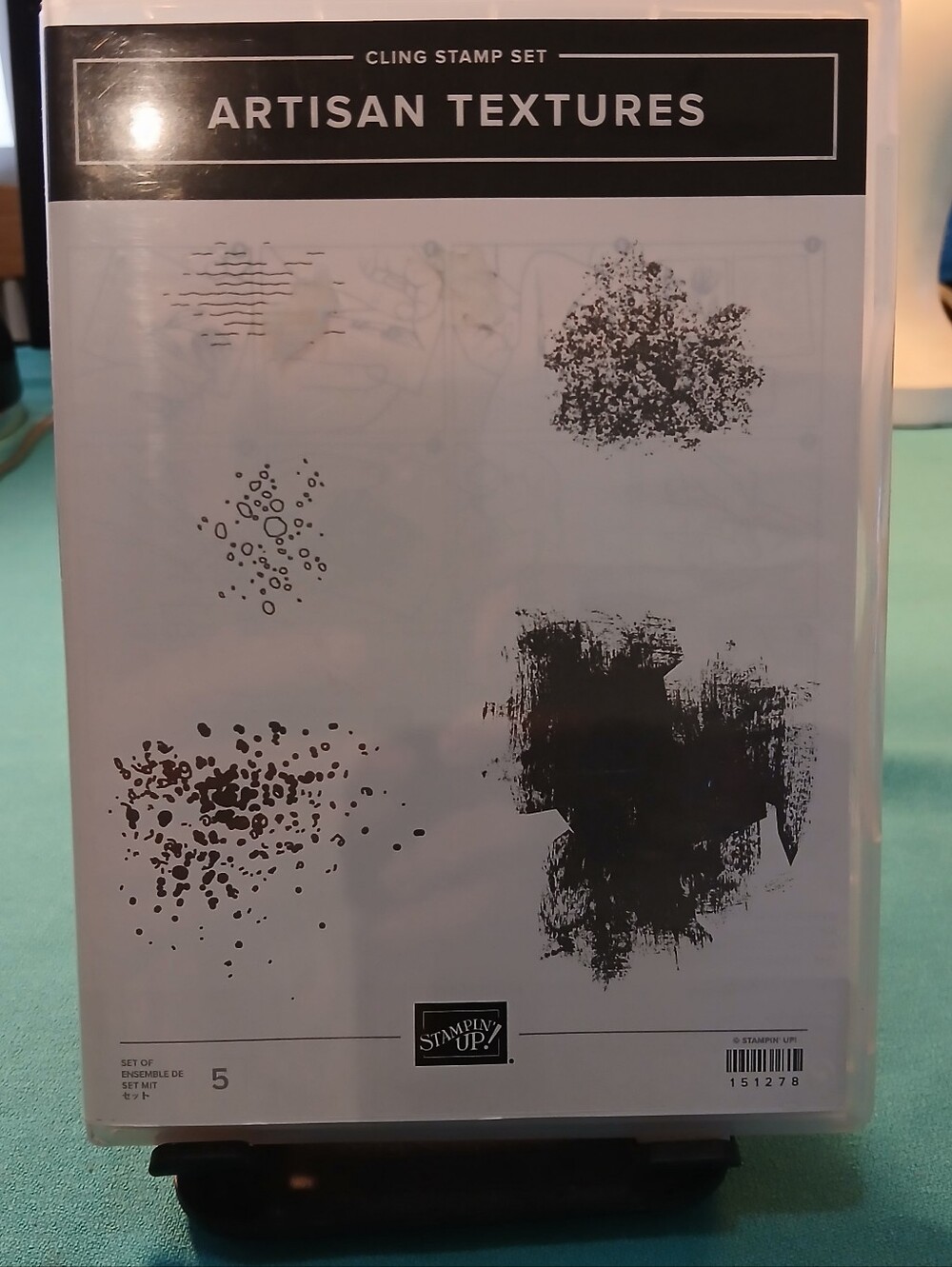 Stampin' Up! Artisan Textures Cling Stamp Set - Black, White